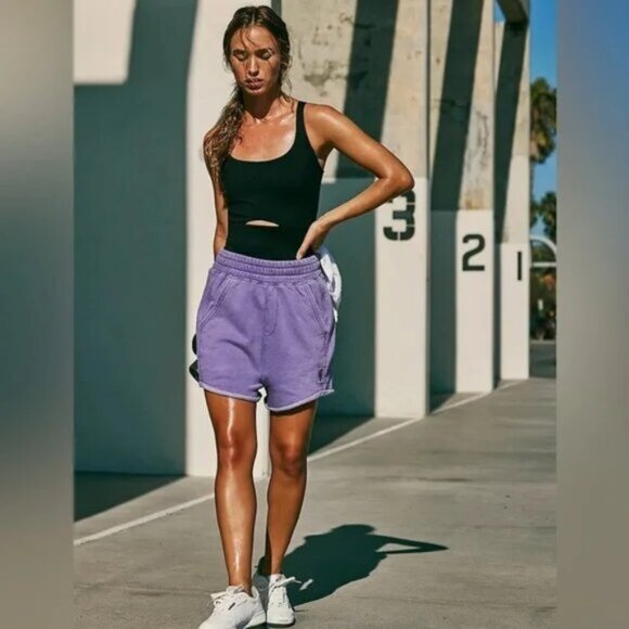 Free People Movement All Star Solid Shorts NWOT - Picture 1 of 7